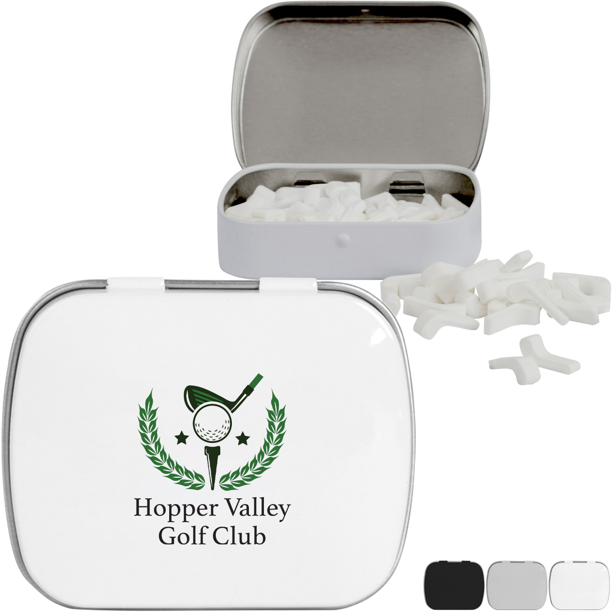 Product Photo 1 Golf Club Shaped Mints in Domed Tin