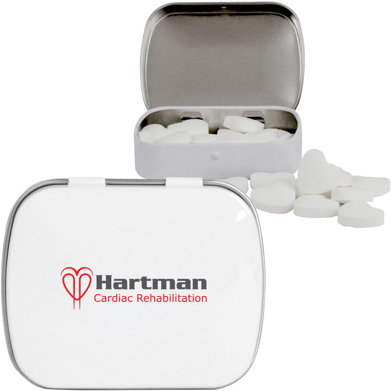 Product Photo 1 Heart Shaped Mints in Domed Tin