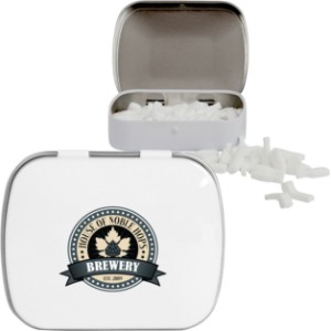 Bottle Shaped Mints in Domed Tin - CI2215