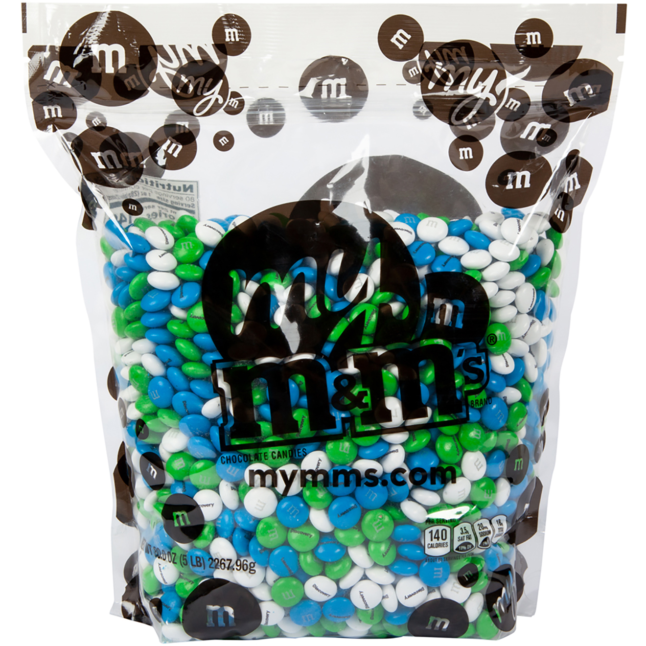 Product Photo 1 Color Choice Personalized M&M's® Bulk Bag, 5lbs.
