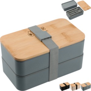 Stackable Bamboo Fiber Bento Box - LD8275