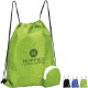 Folding Polyester Drawstring Backpack