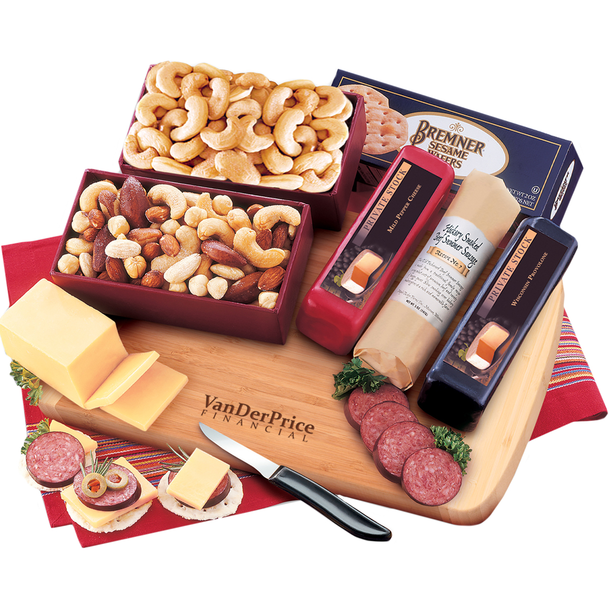 Product Photo 1 Snackable Sampler with Bamboo Cutting Board