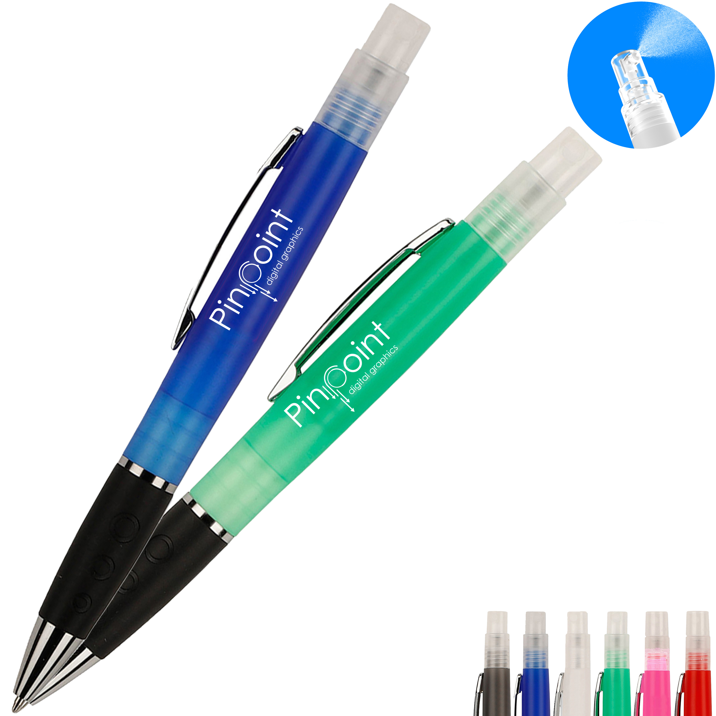 Product Photo 1 Translucent 2-in-1 Pen with Hand Sanitizer, 3.5ml