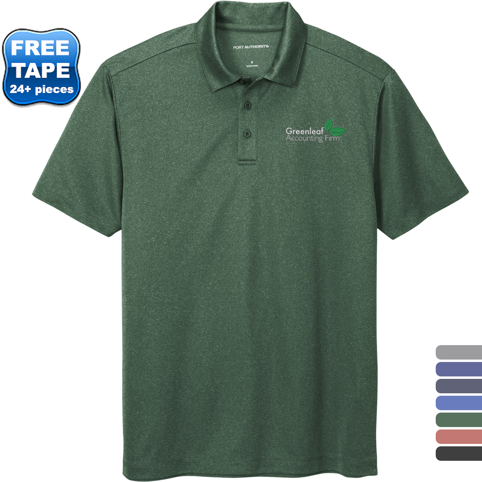 Product Photo 1 Port Authority® Heathered Silk Touch™ Performance Men's Polo