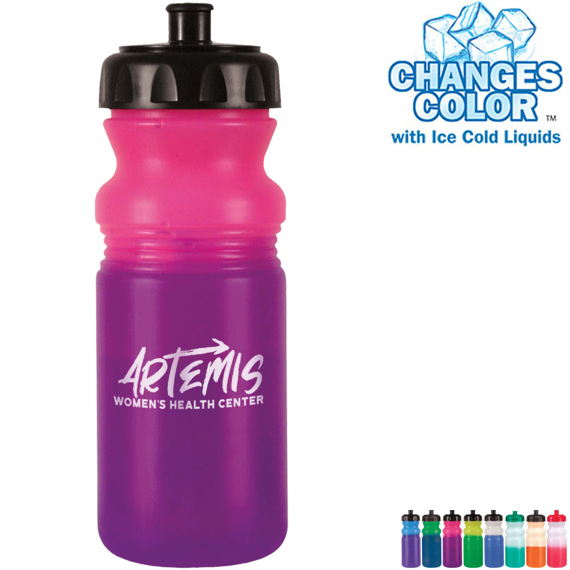 Product Photo 1 Mood Color Changing Cycle Bottle, 20oz., BPA Free