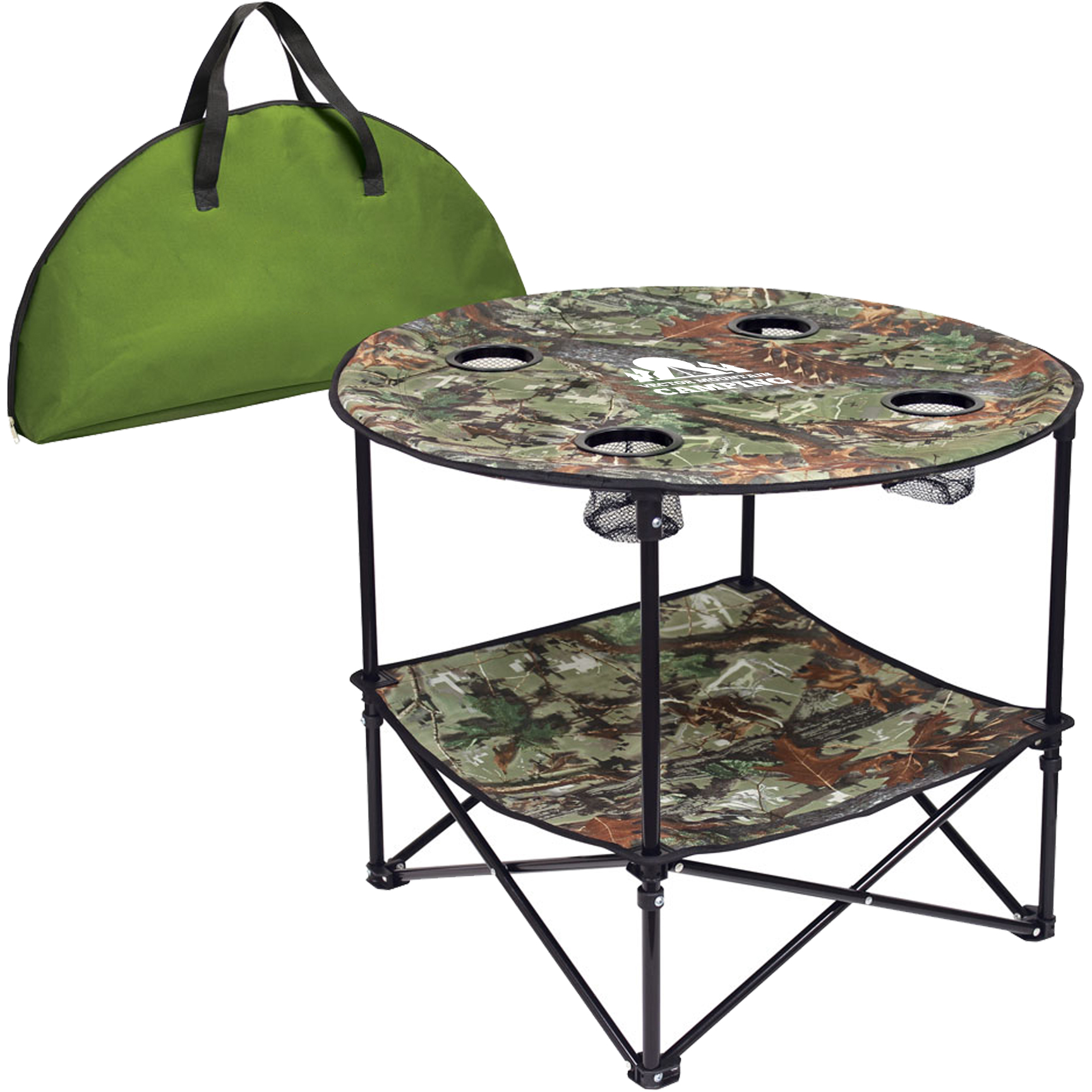 Product Photo 1 Camouflage Polyester 2-Tier Folding Table