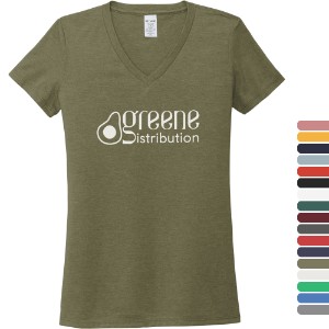 Allmade® Tri-Blend V-Neck Ladies' Tee - WJ6165