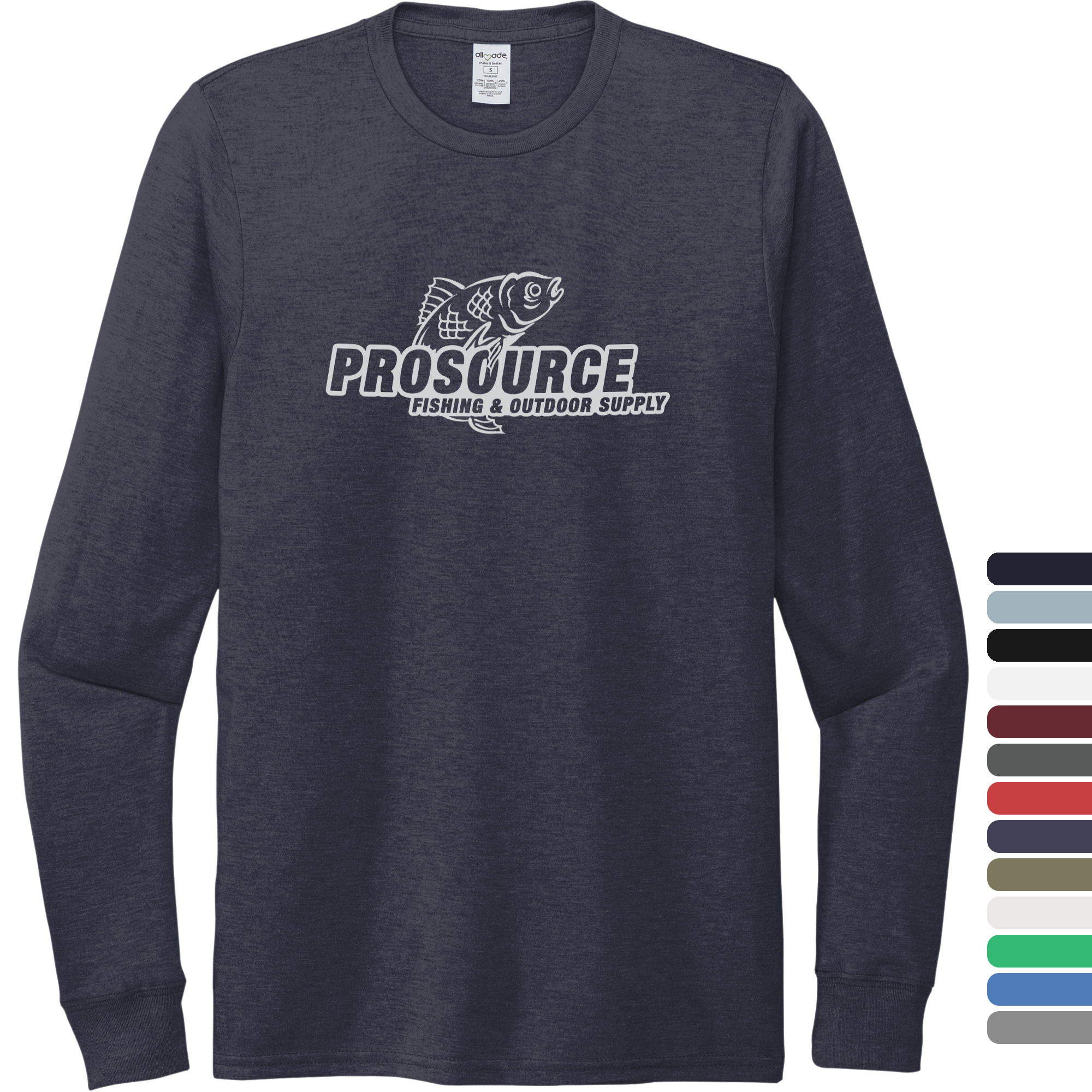 Product Photo 1 Allmade® Tri-Blend Long Sleeve Unisex Tee