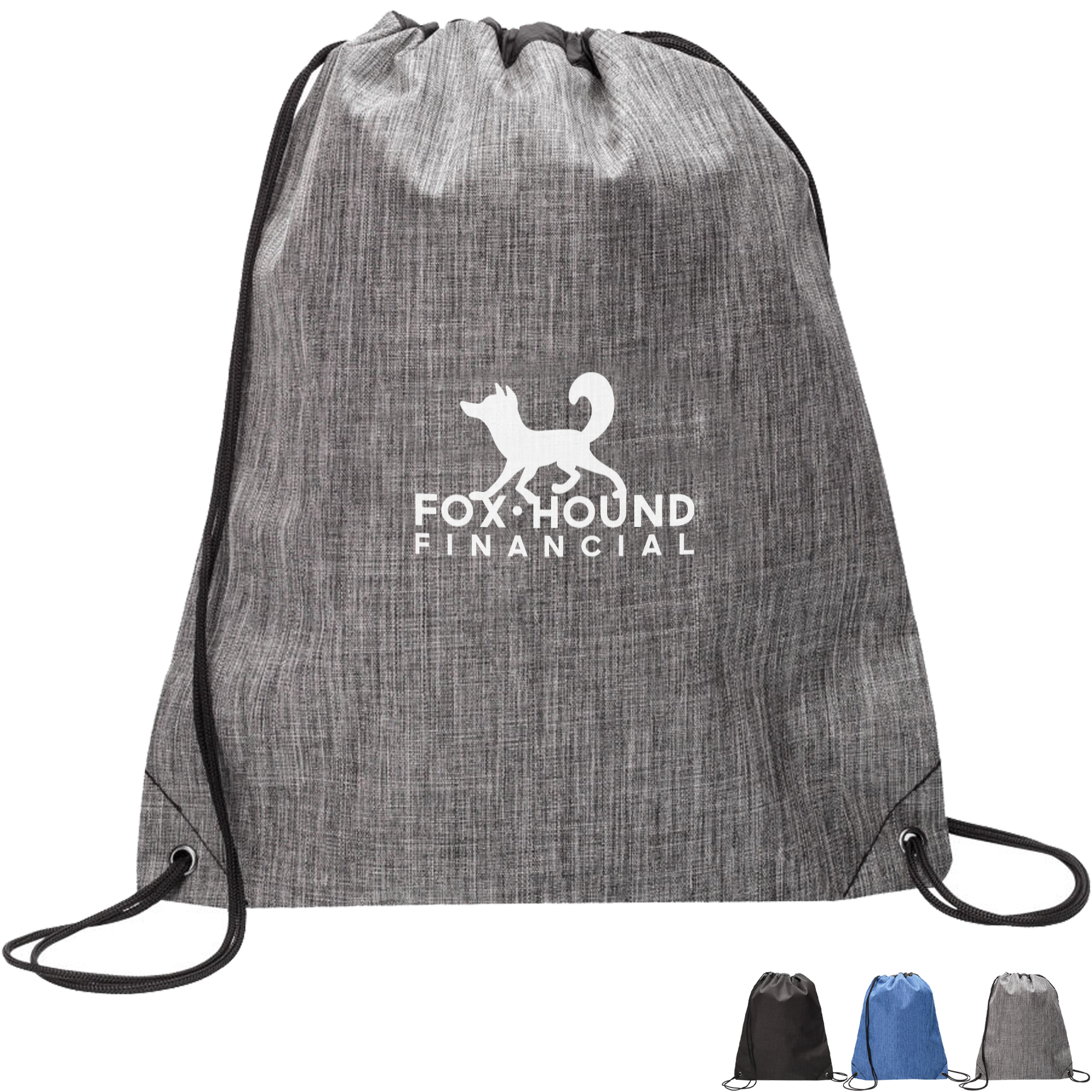 Product Photo 1 Shenandoah Heather Polyester Drawstring Bag