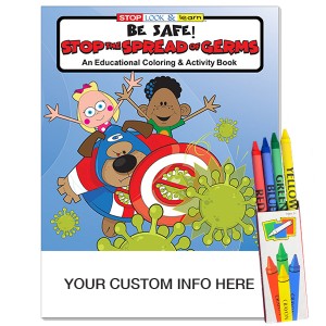 Stop the Spread of Germs Coloring Book Fun Pack - CB1037