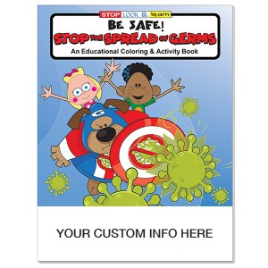 Stop the Spread of Germs Coloring and Activity Book - CB1038