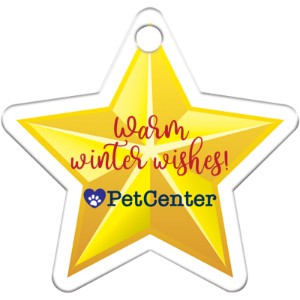 Star Plastic Holiday Ornament - MC1500