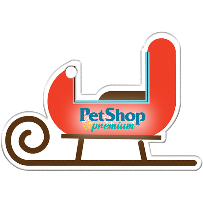 Product Photo 1 Sleigh Plastic Holiday Ornament