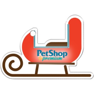 Sleigh Plastic Holiday Ornament - MC1520