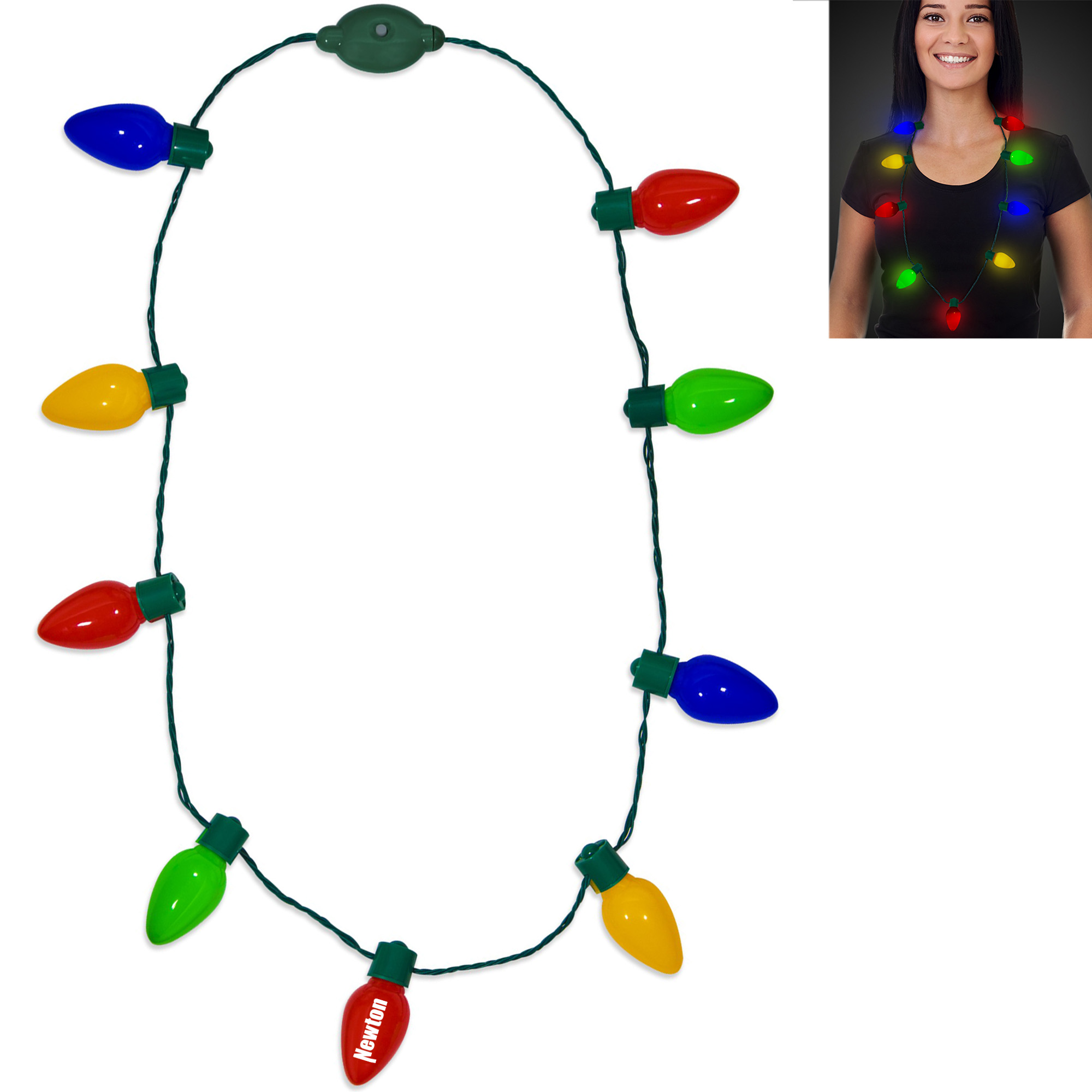 Product Photo 1 Christmas Bulb LED Necklace