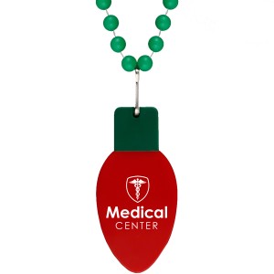 Christmas Bulb Beaded Necklace - AH1425