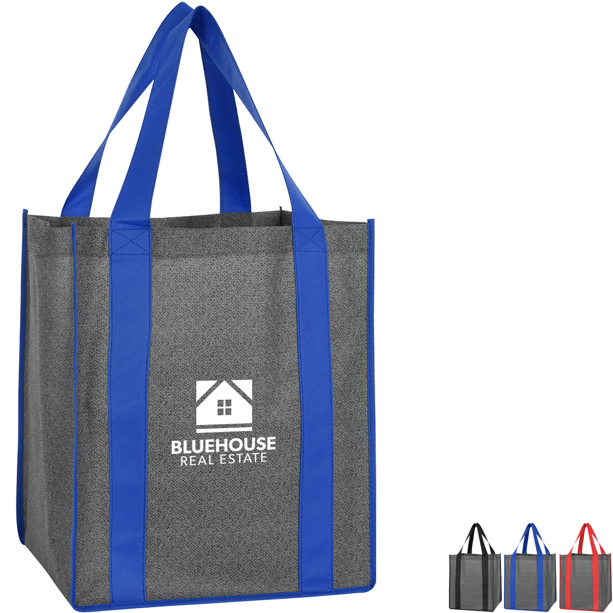 Product Photo 1 Heathered Non-Woven Shopper Tote Bag