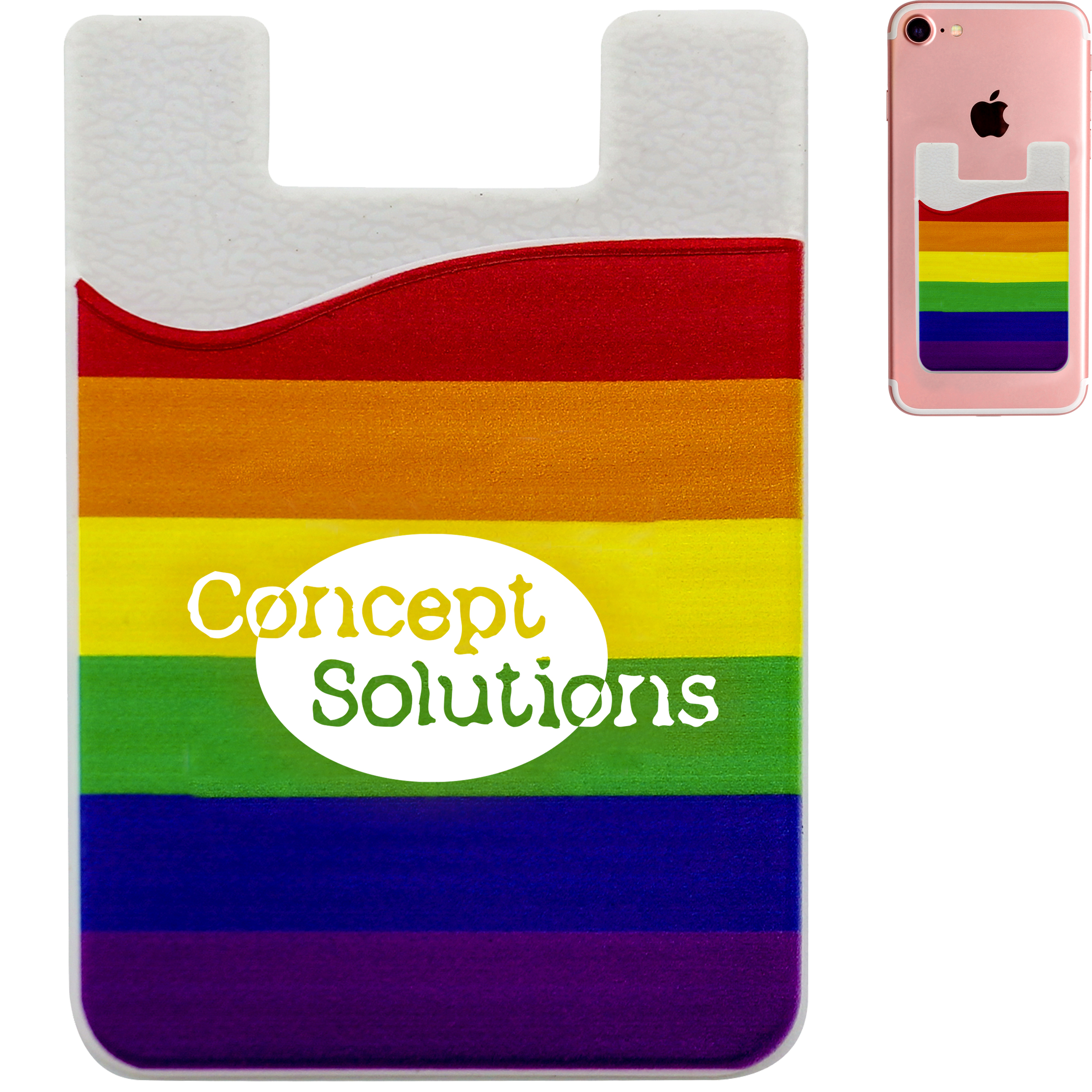 Product Photo 1 Rainbow Silicone Phone Wallet