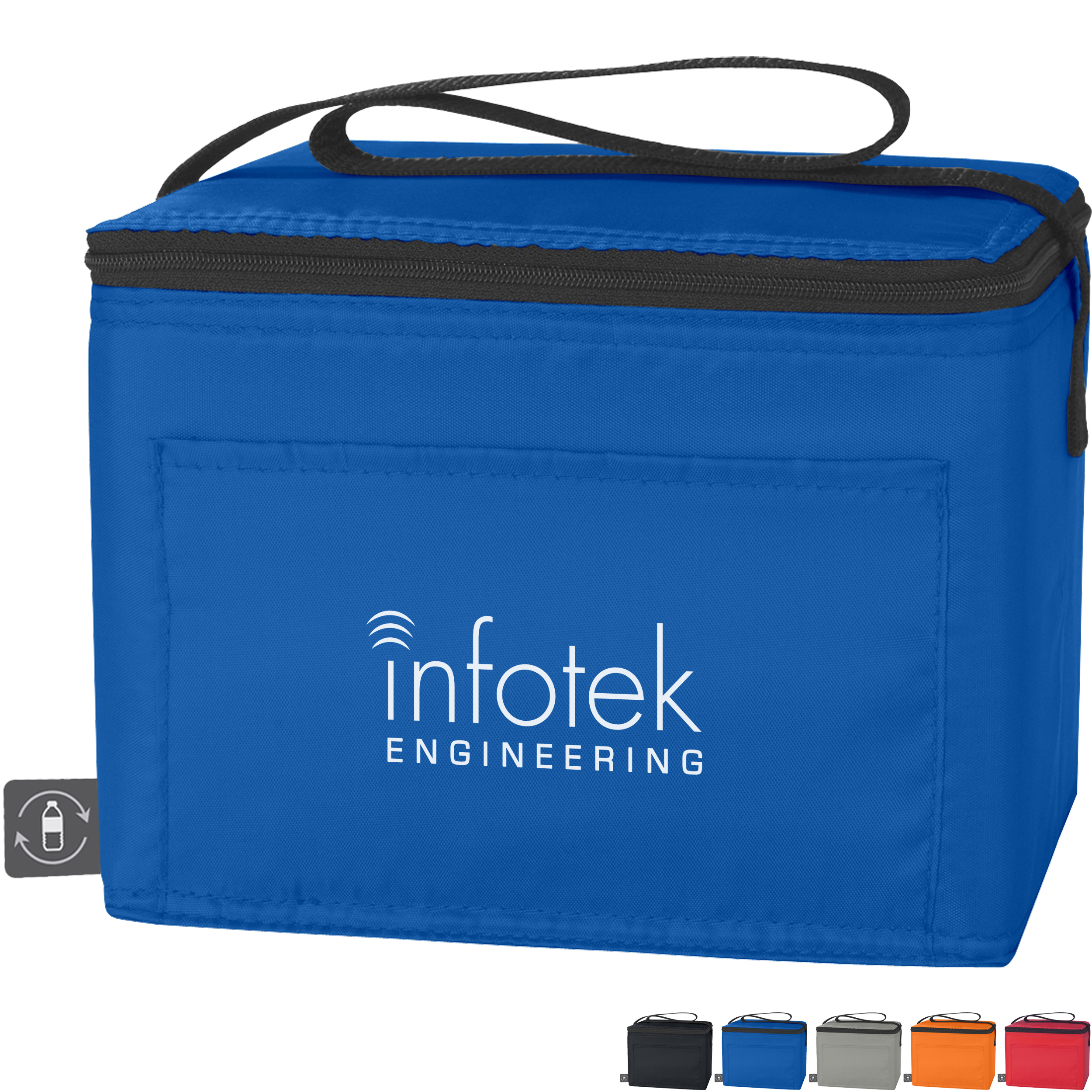 Product Photo 1 Non-Woven 6-Can Cooler Bag with 100% RPET Material