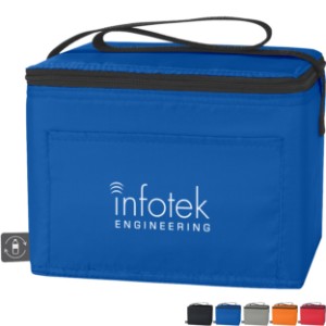 Non-Woven 6-Can Cooler Bag with 100% RPET Material - HT9762