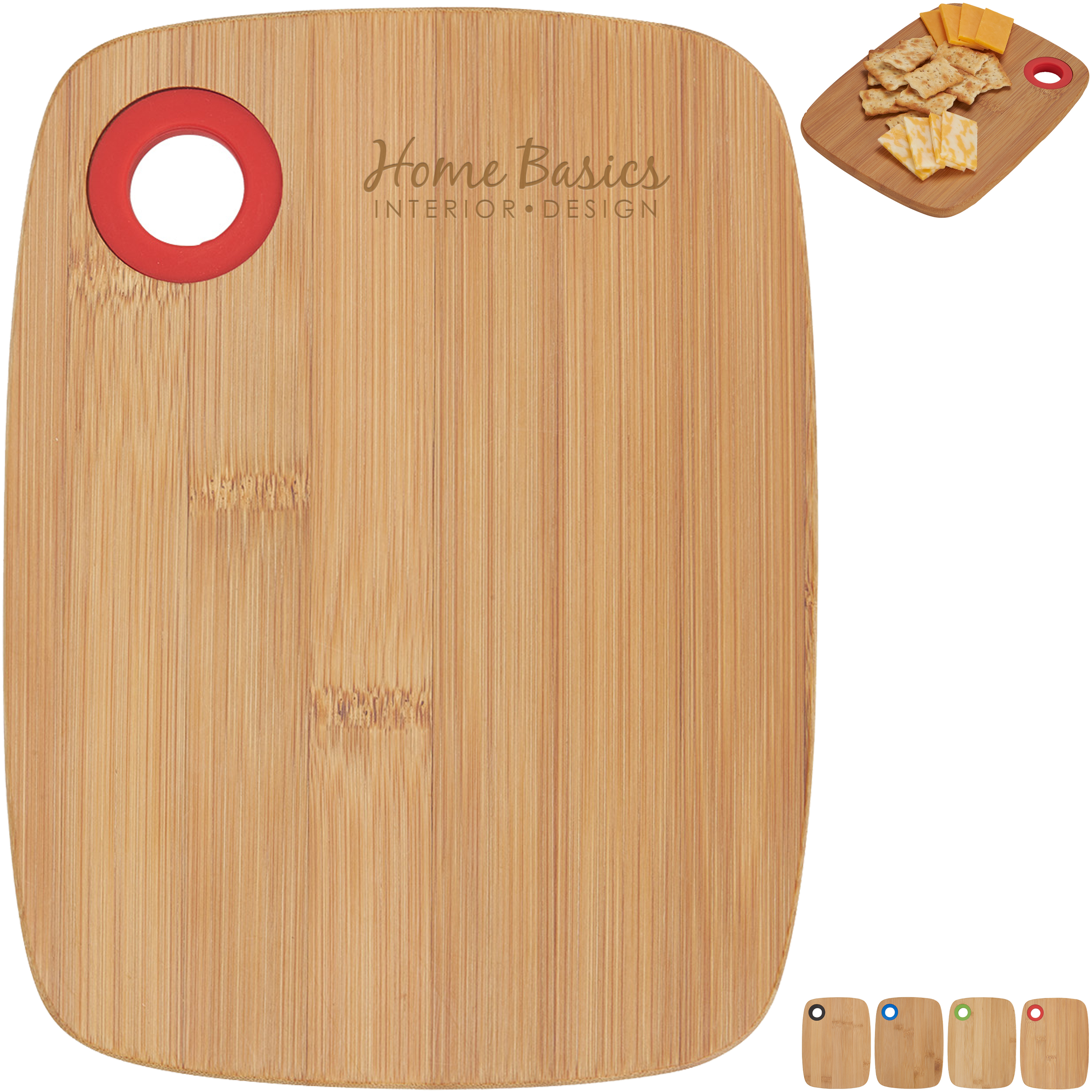 Product Photo 1 Small Bamboo Cutting Board w/ Silicone Ring