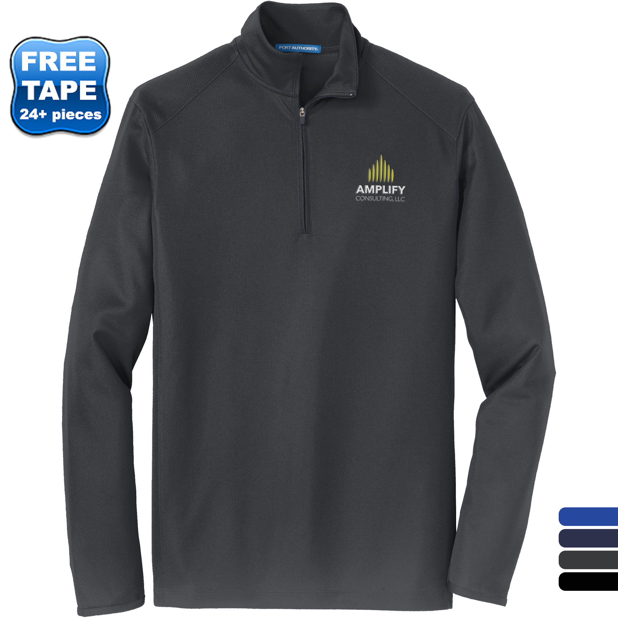 Product Photo 1 Port Authority® Pinpoint Mesh Men's 1/2 Zip