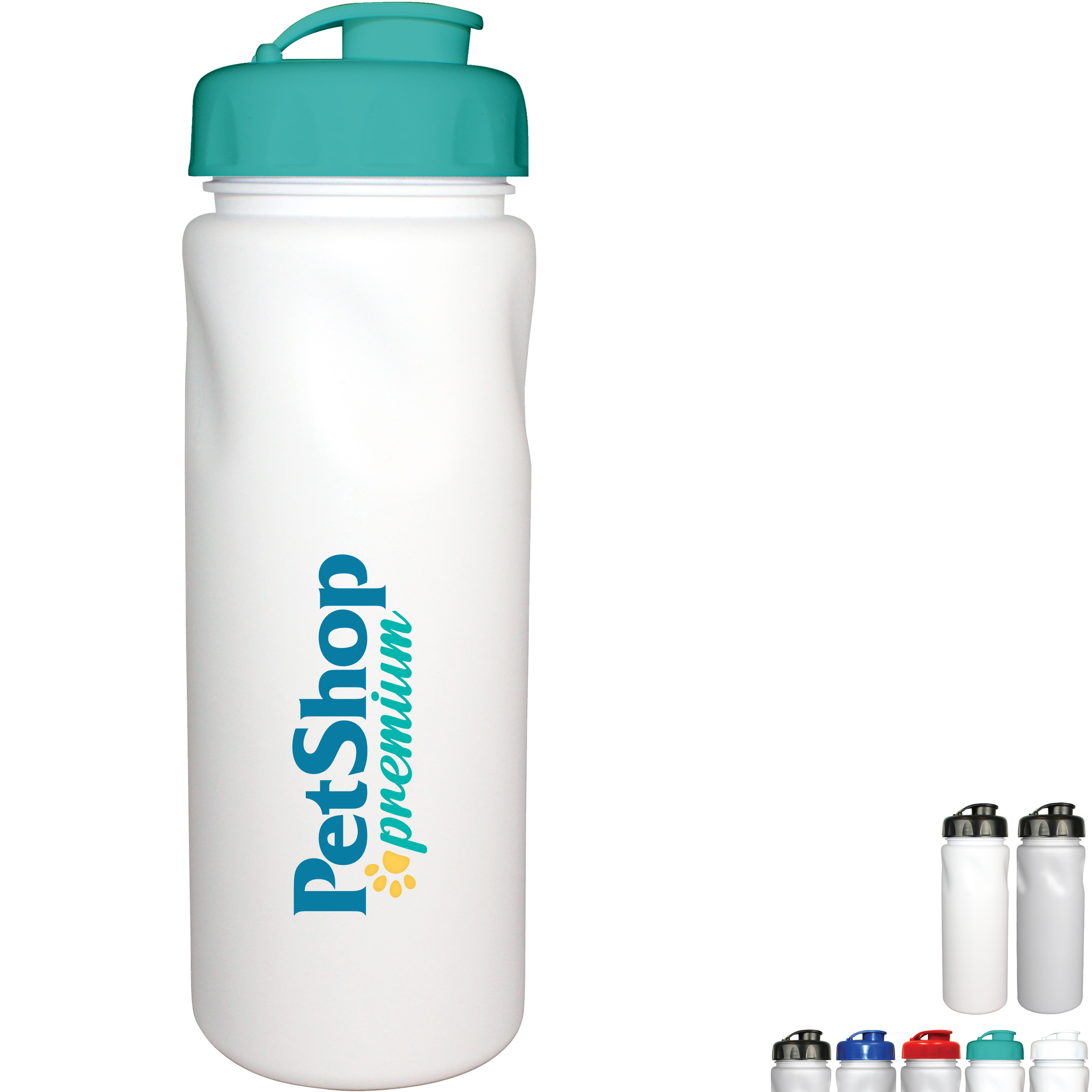 Product Photo 1 MicroHalt Bike Bottle Flip Top Cap, 24 oz., Full Color Imprint