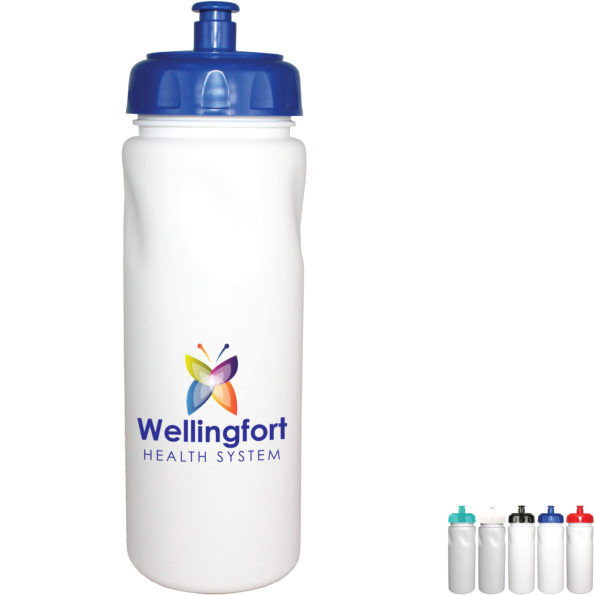 Product Photo 1 MicroHalt Bike Bottle Push 'n Pull Cap, 24 oz., Full Color Imprint