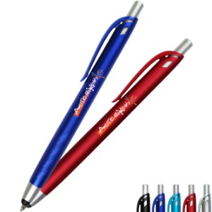 MicroHalt Click Pen & Stylus, Full Color Imprint - AK3613