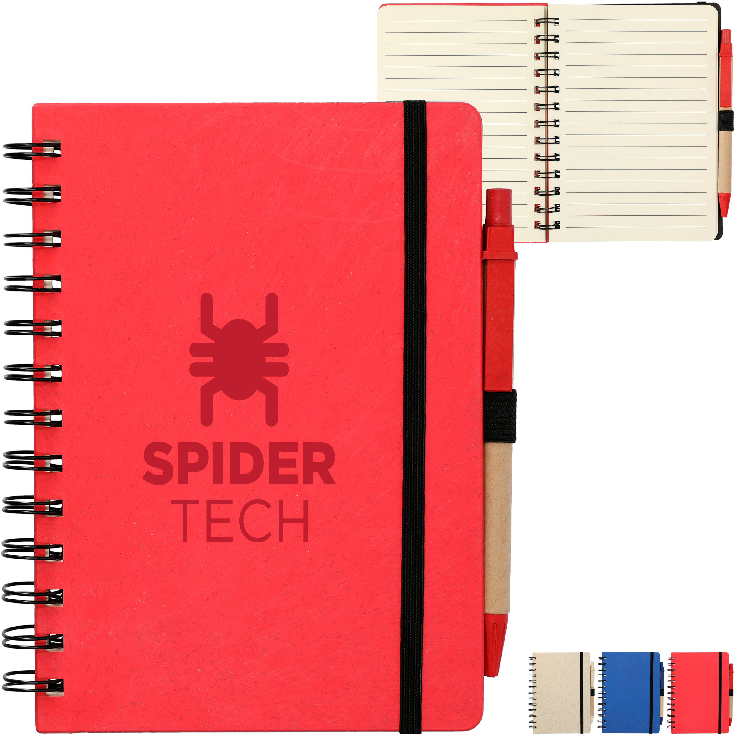 Product Photo 1 Wheat Straw Notebook With Pen, 5" x 7"