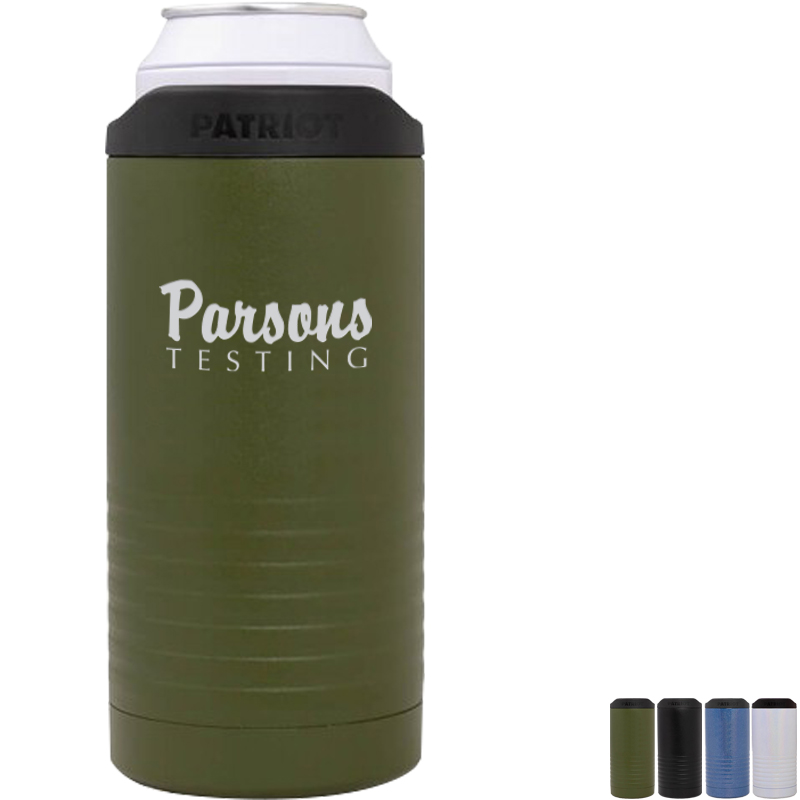 Product Photo 1 Patriot® Stainless Steel Slim Can Cooler, 12oz.