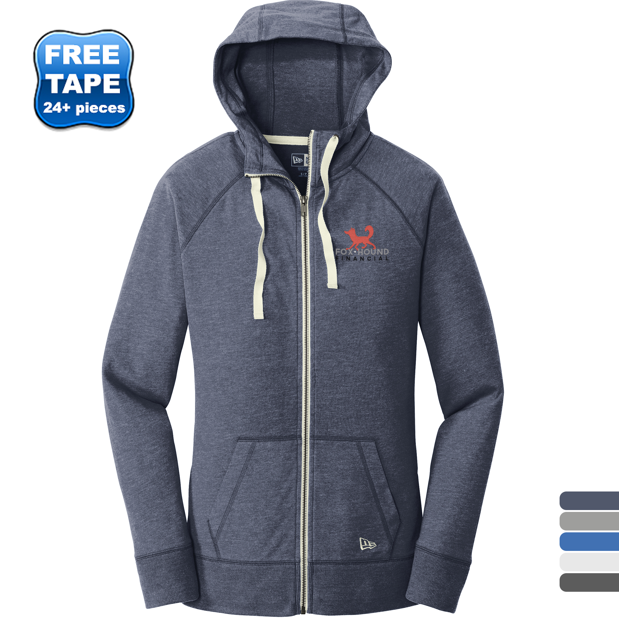 Product Photo 1 New Era® Sueded Cotton Blend Full-Zip Ladies' Hoodie