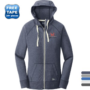 New Era® Sueded Cotton Blend Full-Zip Ladies' Hoodie - WJ6329