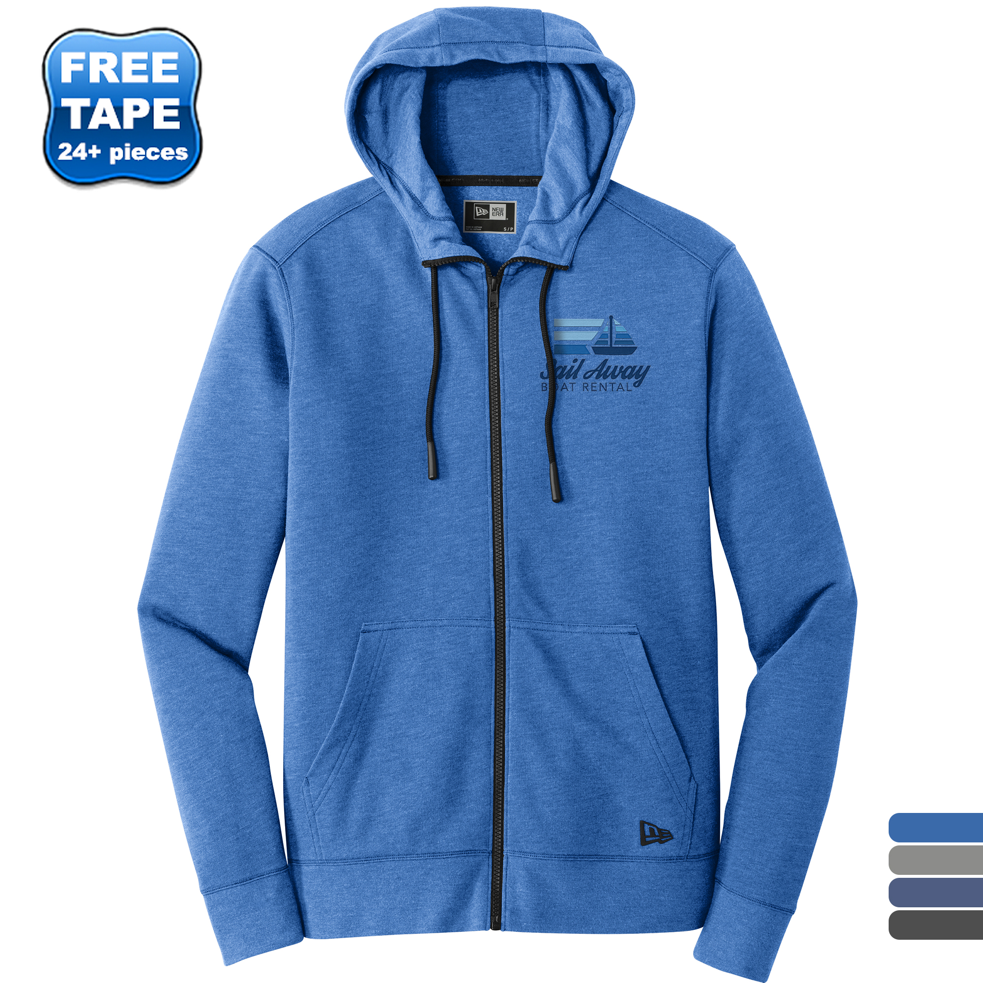 Product Photo 1 New Era® Tri-Blend Fleece Full-Zip Men's Hoodie