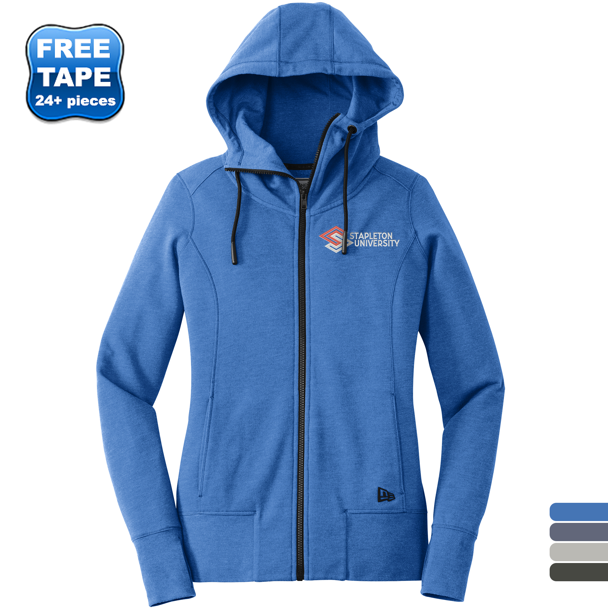 Product Photo 1 New Era® Tri-Blend Fleece Full-Zip Ladies' Hoodie