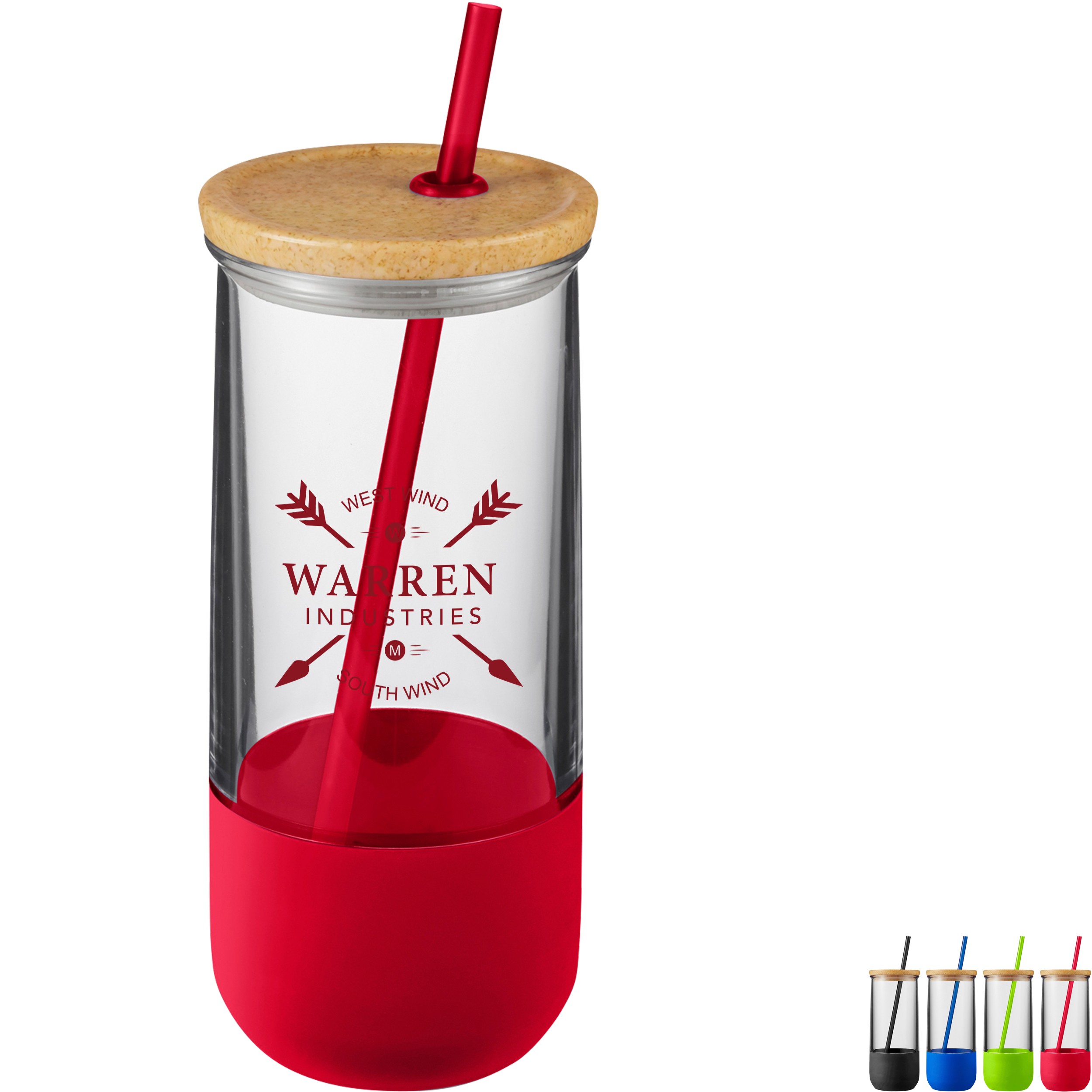 Product Photo 1 Vivify Straw Tumbler w/ Silicon Grip, 20 oz.
