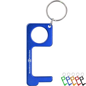 No-Touch Aluminum Door Opener Tool Key Chain - NU1360
