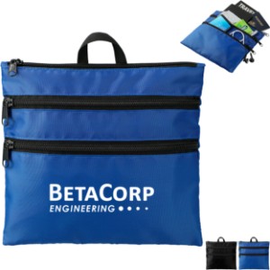 Carry All 3 Section Polyester Travel Pouch - BT8685