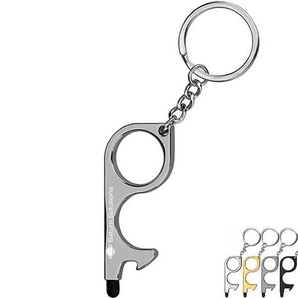 Product Photo 1 No-Touch Zinc Alloy Door Opener Multi-Tool Key Chain