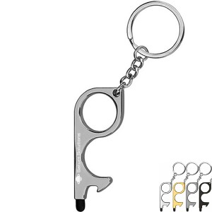 No-Touch Zinc Alloy Door Opener Multi-Tool Key Chain - NU1375