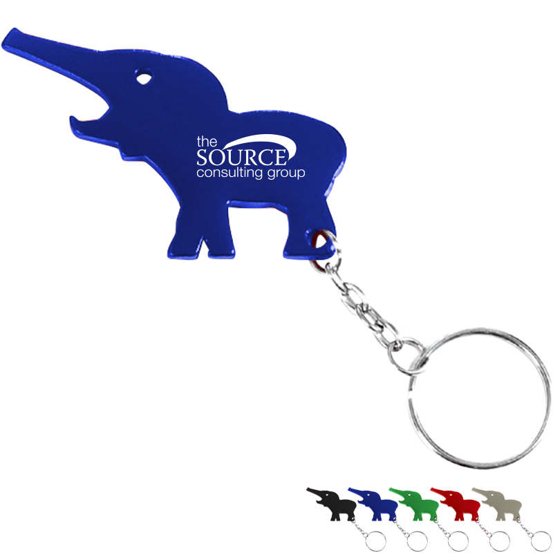 Product Photo 1 Elephant Aluminum Bottle Opener Key Chain