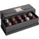 Dark Delights 10 Piece Belgian Chocolate Signature Truffle Box w/ Buckle