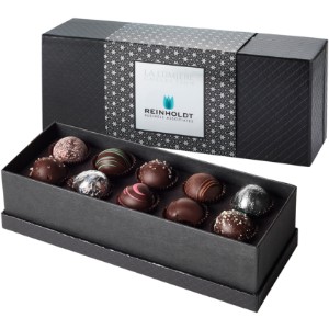 Dark Delights 10 Piece Belgian Chocolate Signature Truffle Box w/ Sleeve - MD5103