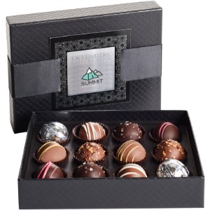 Signature 12 Piece Belgian Chocolate Signature Truffle Box w/ Buckle - MD5104