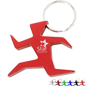 Runner Aluminum Bottle Opener Key Chain - NU1325