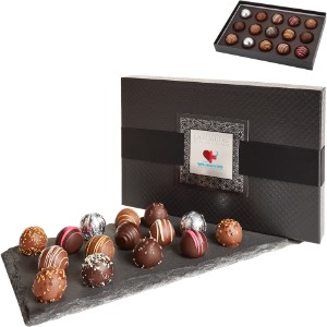 Signature 15 Piece Belgian Chocolate Signature Truffle Box w/ Buckle - MD5106
