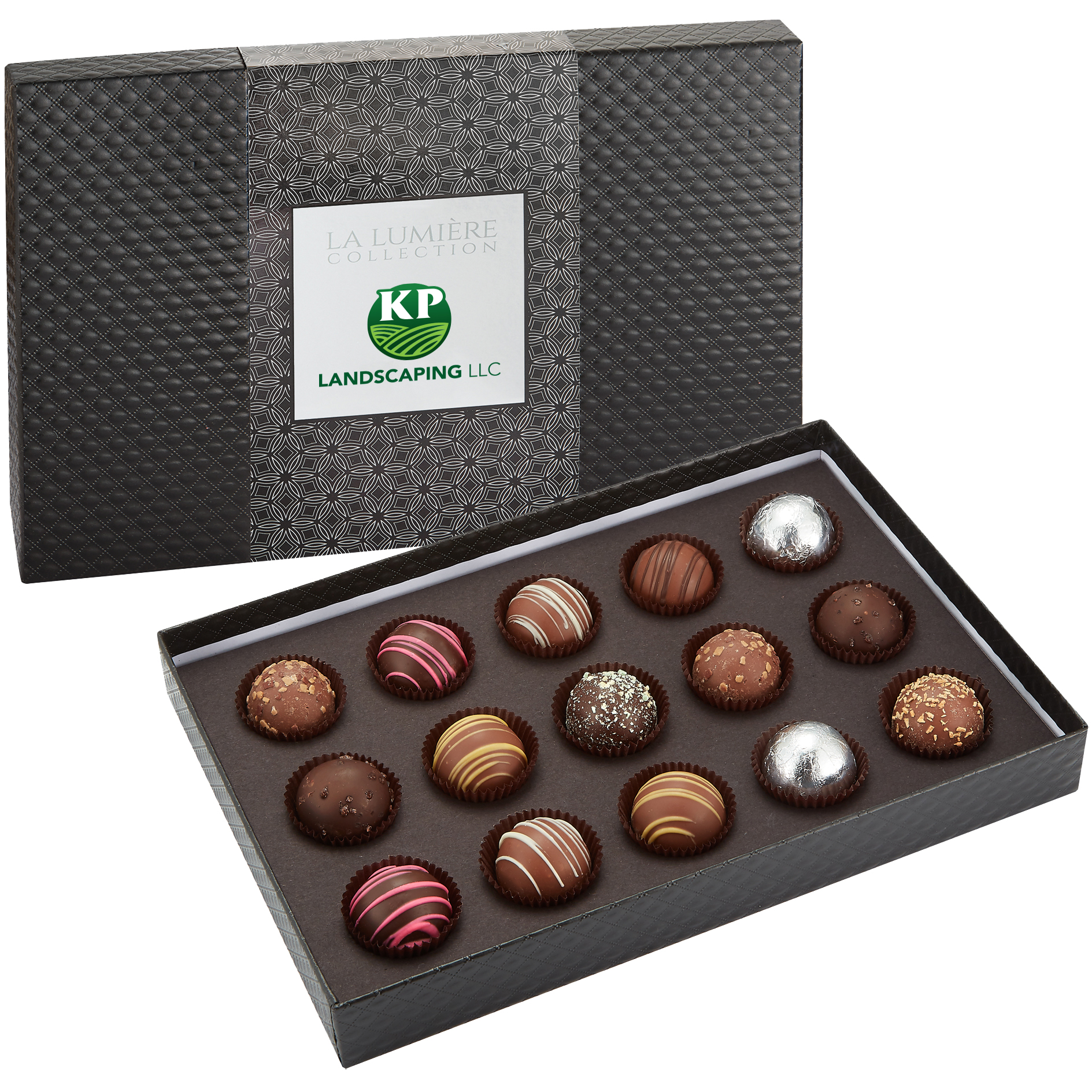 Product Photo 1 Signature 15 Piece Belgian Chocolate Signature Truffle Box w/ Sleeve