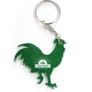 Rooster Aluminum Bottle Opener Key Chain - NU1330