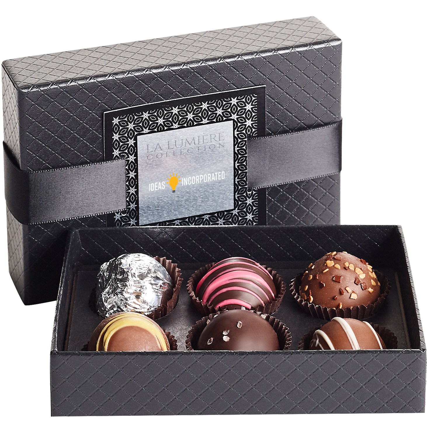 Product Photo 1 Signature 6 Piece Belgian Chocolate Signature Truffle Box w/ Buckle